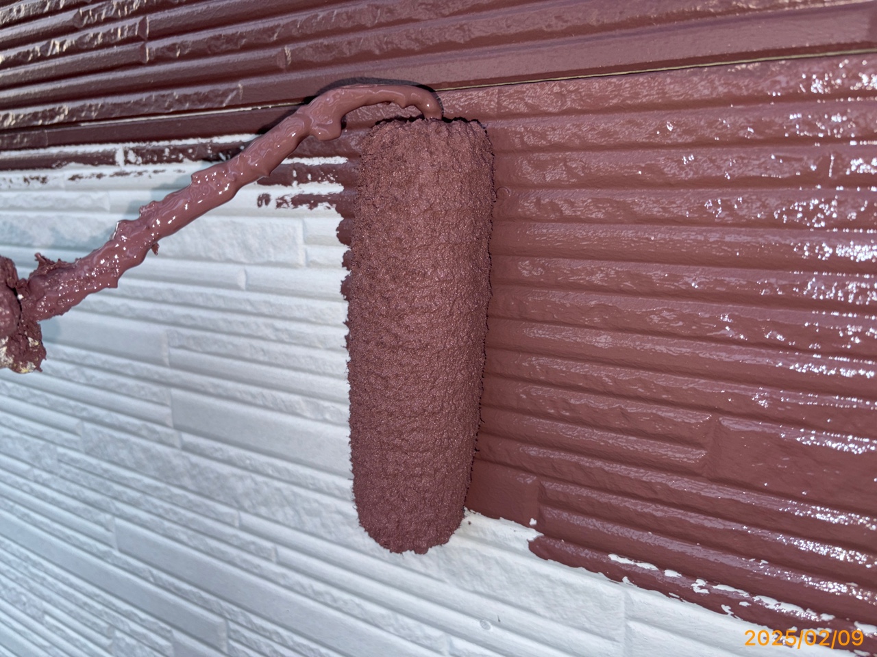 座間市 外壁 中塗り